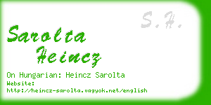 sarolta heincz business card